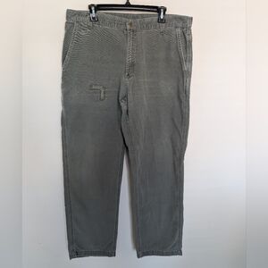 Vintage Carhartt Pants Mens 38x34 Green Carpenter Dungaree Fit Canvas Utility